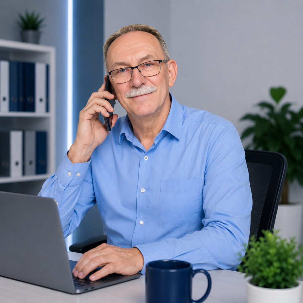 henryk-guziak-rozmowa-z-klientem-przez-telefon Rozmowa z klientem przez telefon o nowej realizacji